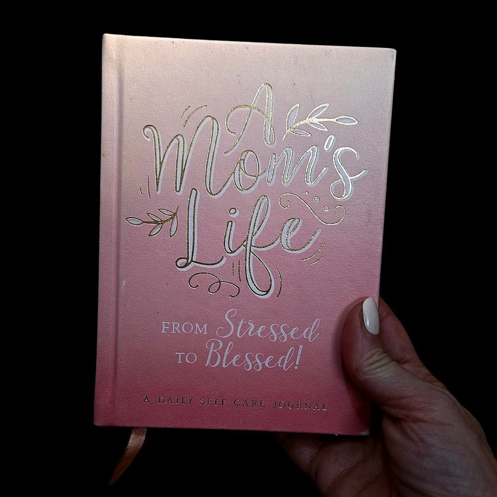 "5/$40" Small Pink "A Mom's Life" Daily Journal Book NWOT